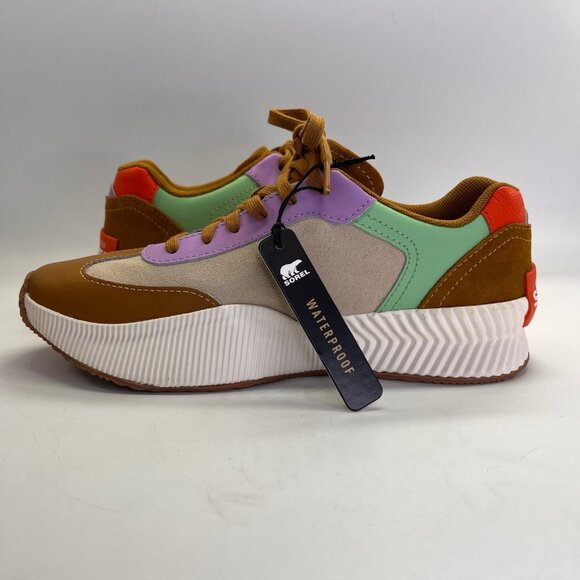 Sorel Ona BLVD Classic Size 7 Waterproof Multicolor Leather Suede Sneakers - Picture 6 of 15